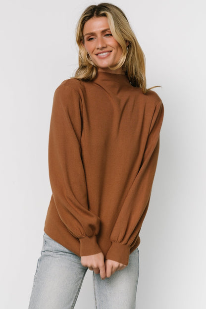 Sutton Sweater Top | Brown - Baltic Born