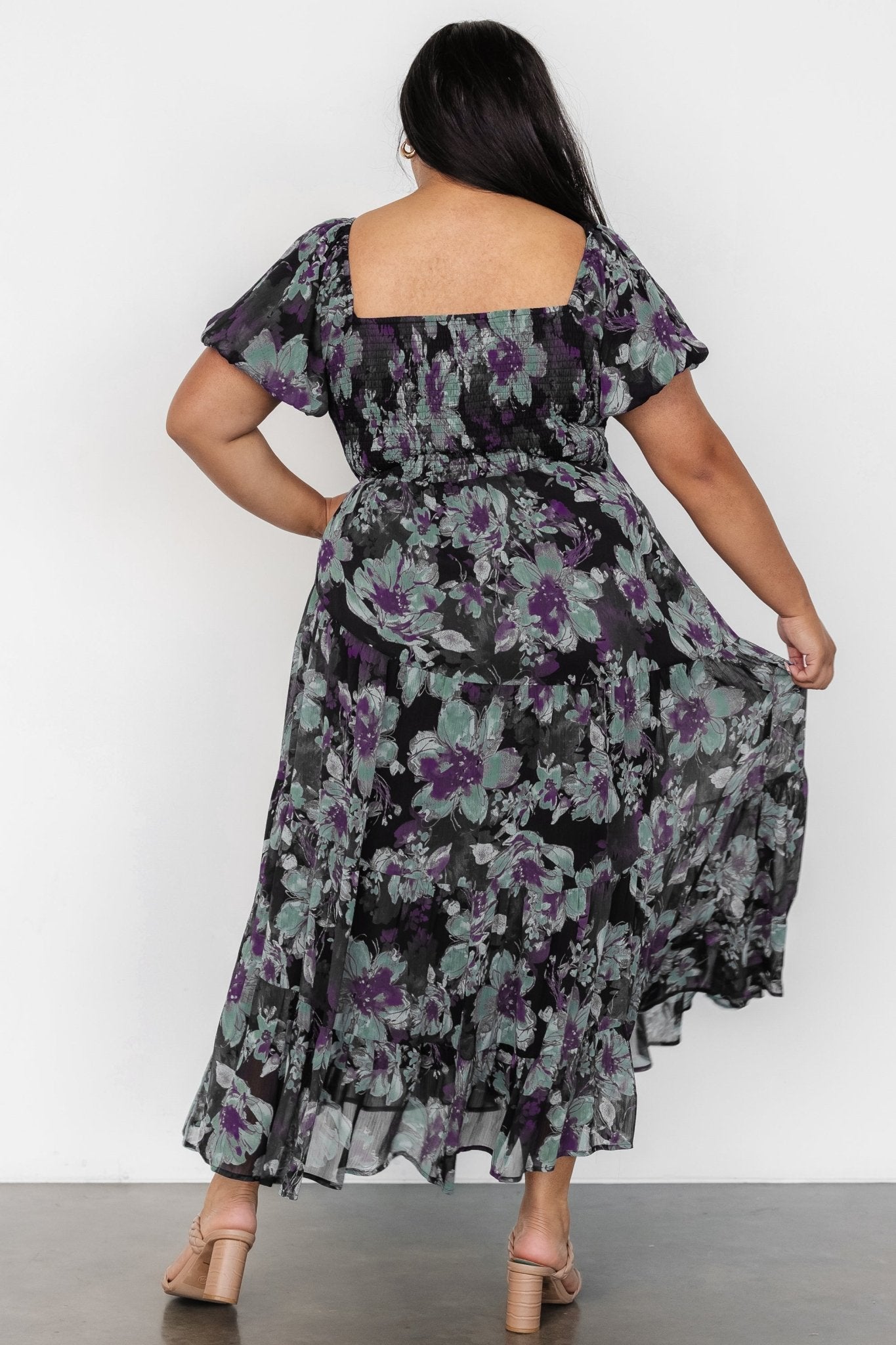 Suzy Maxi Dress | Dark Blue Multi - Baltic Born