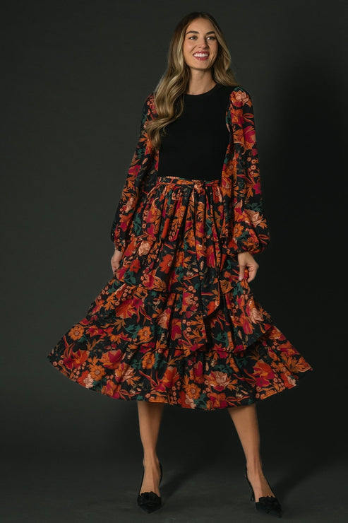 Sylvie Denim Collared Midi Dress