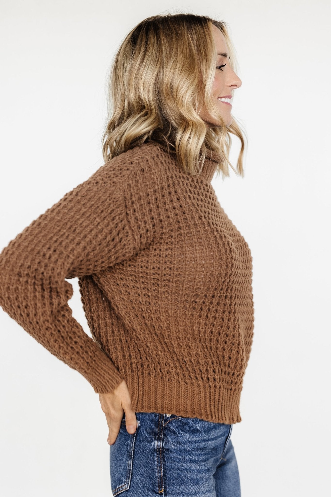 Syracuse Chunky Knit Sweater | Mocha - Baltic Born