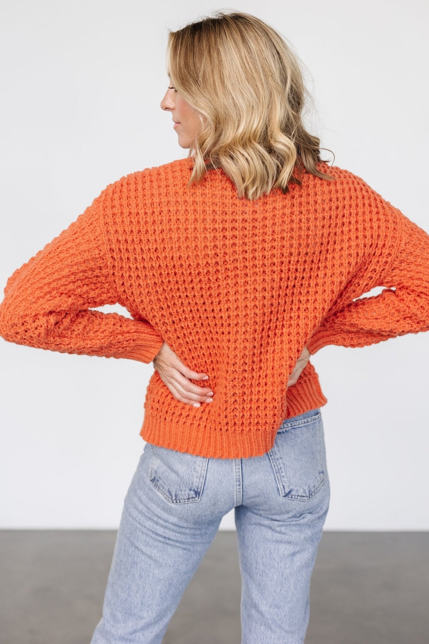 Syracuse Chunky Knit Sweater | Orange - Baltic Born