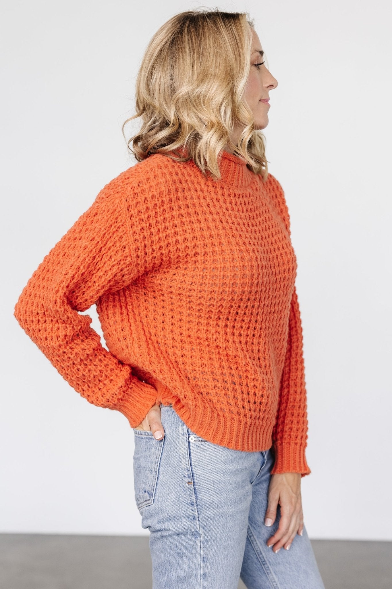 Syracuse Chunky Knit Sweater | Orange - Baltic Born