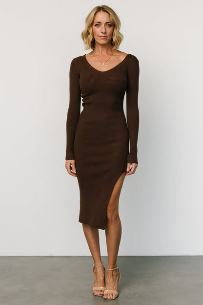 Tacey Midi Dress | Coffee - Baltic Born