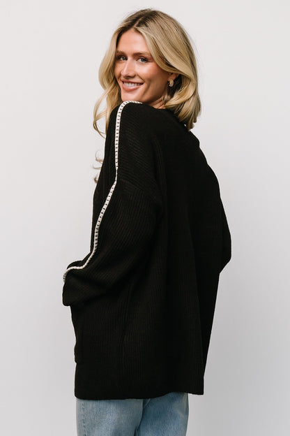 Tally Knit Cardigan | Dark Chocolate - Baltic Born