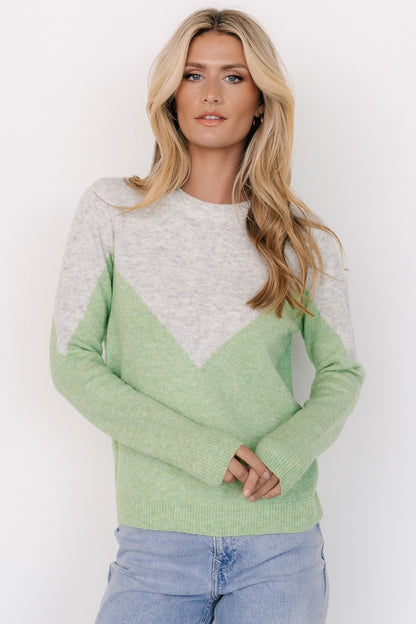 Tanner Sweater | Gray + Green - Baltic Born