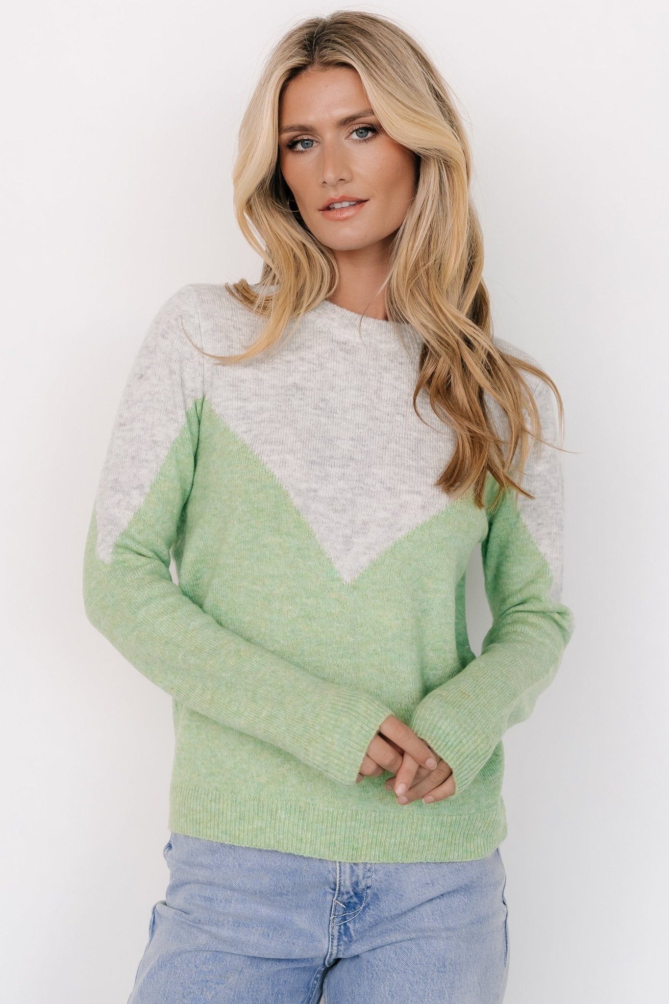 Tanner Sweater | Gray + Green - Baltic Born