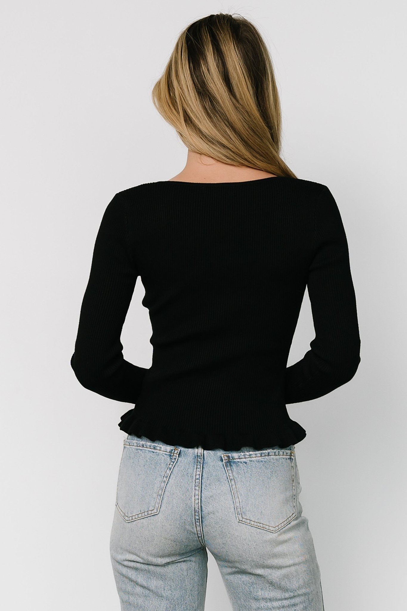 Tayla Knit Top | Black - Baltic Born