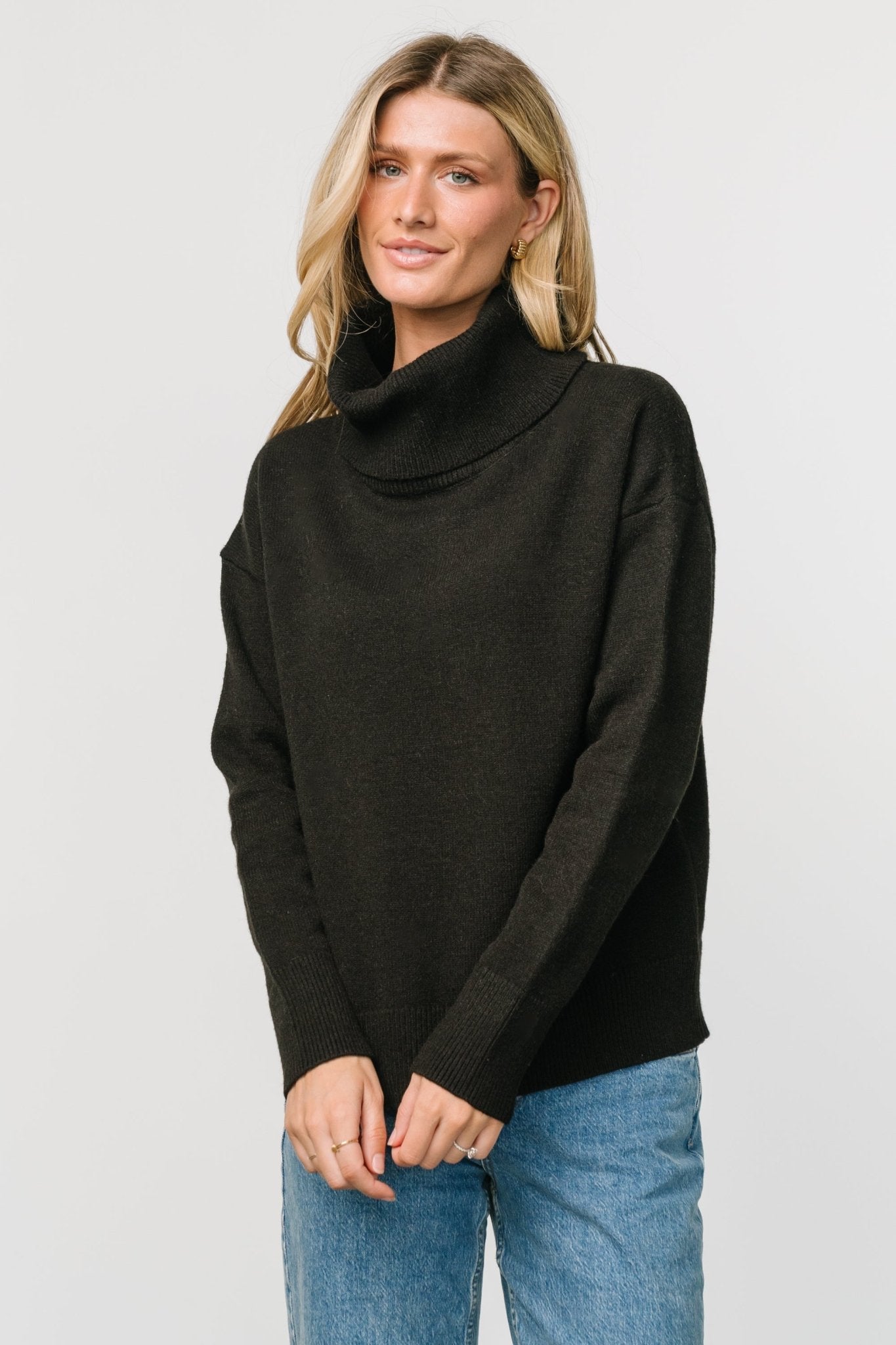 Tera Turtleneck Sweater | Black - Baltic Born