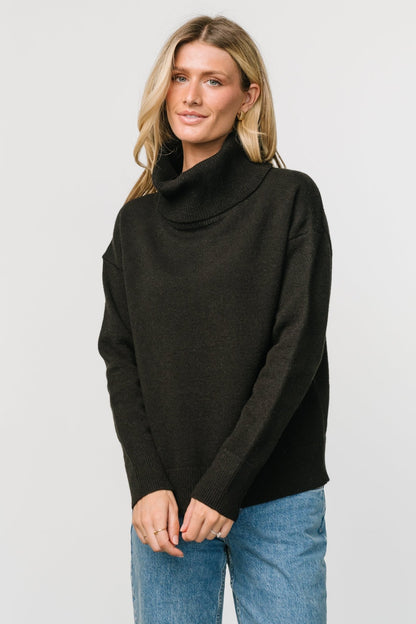 Tera Turtleneck Sweater | Black - Baltic Born