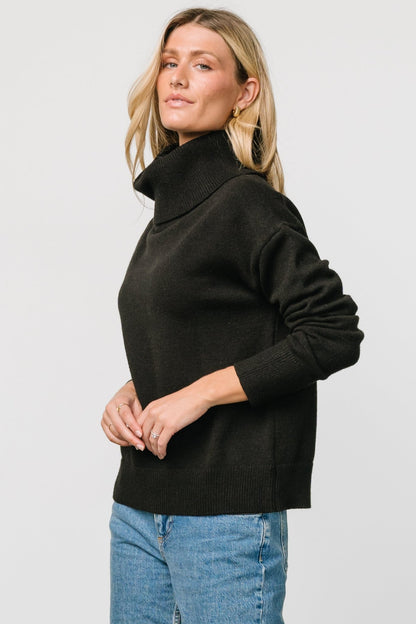 Tera Turtleneck Sweater | Black - Baltic Born