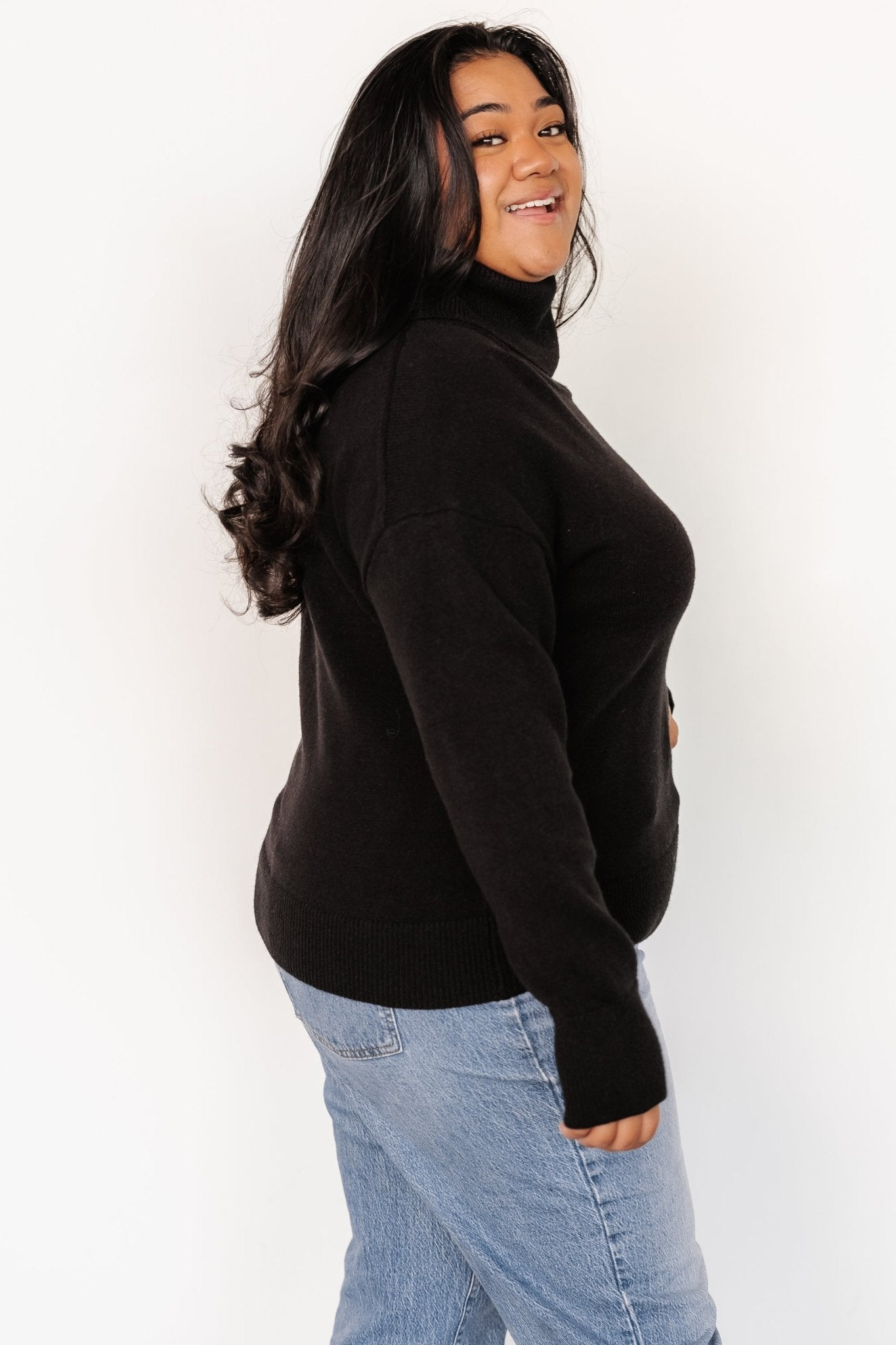 Tera Turtleneck Sweater | Black - Baltic Born