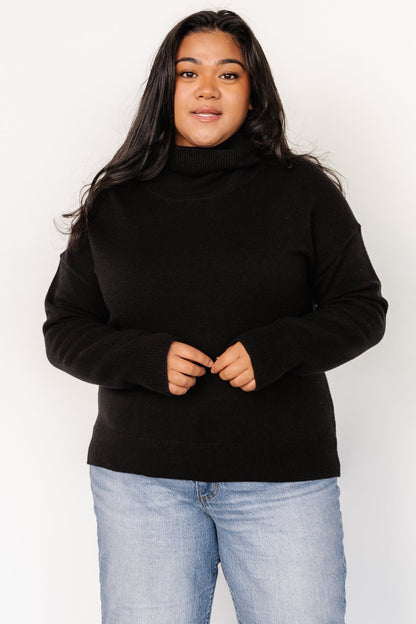 Tera Turtleneck Sweater | Black - Baltic Born