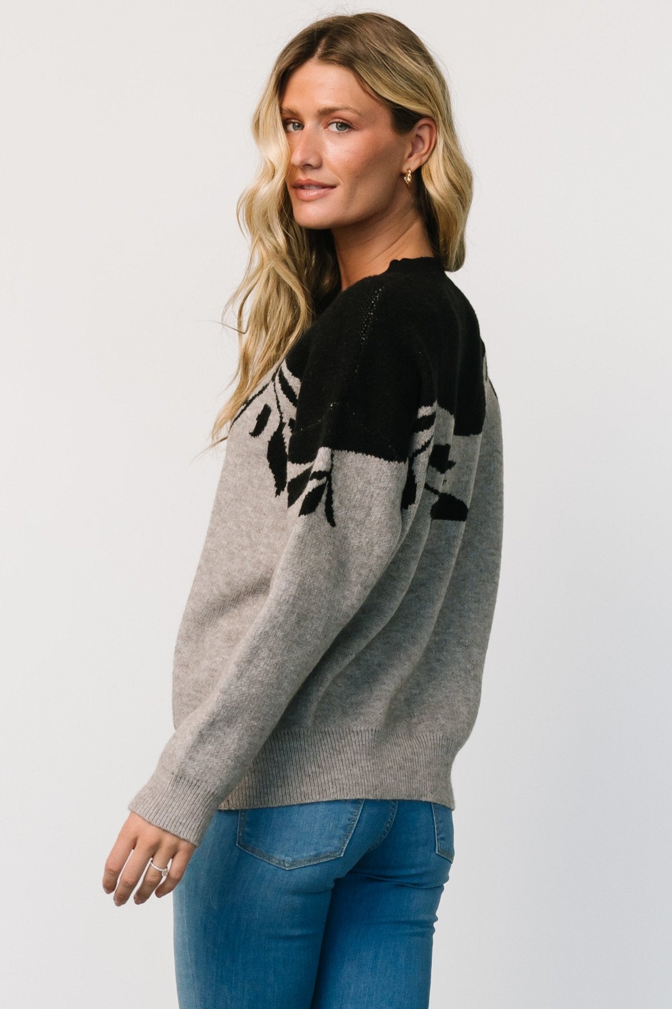 Teresa Sweater | Gray + Black - Baltic Born