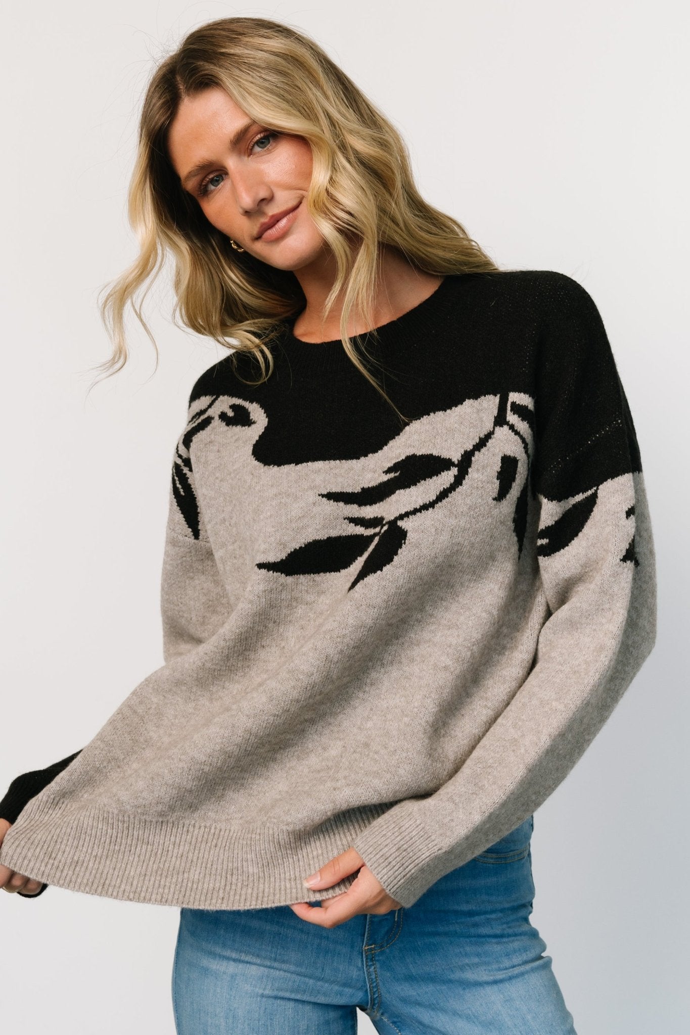 Teresa Sweater | Gray + Black - Baltic Born