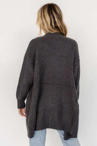 Theodora Knit Cardigan | Charcoal - Baltic Born