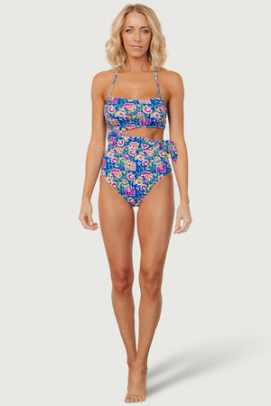 Trieste One Piece | Blue + Multi Floral