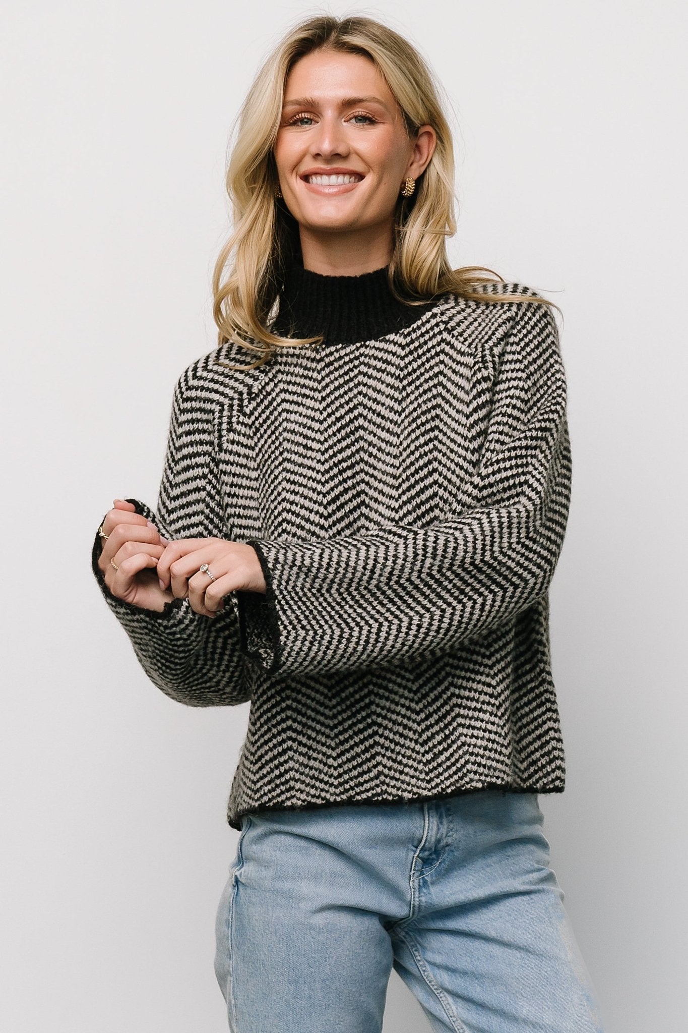 Trisha Knit Sweater | Black Stripe - Baltic Born