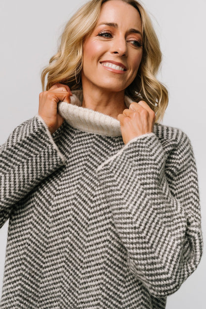 Trisha Knit Sweater | Ivory Stripe - Baltic Born