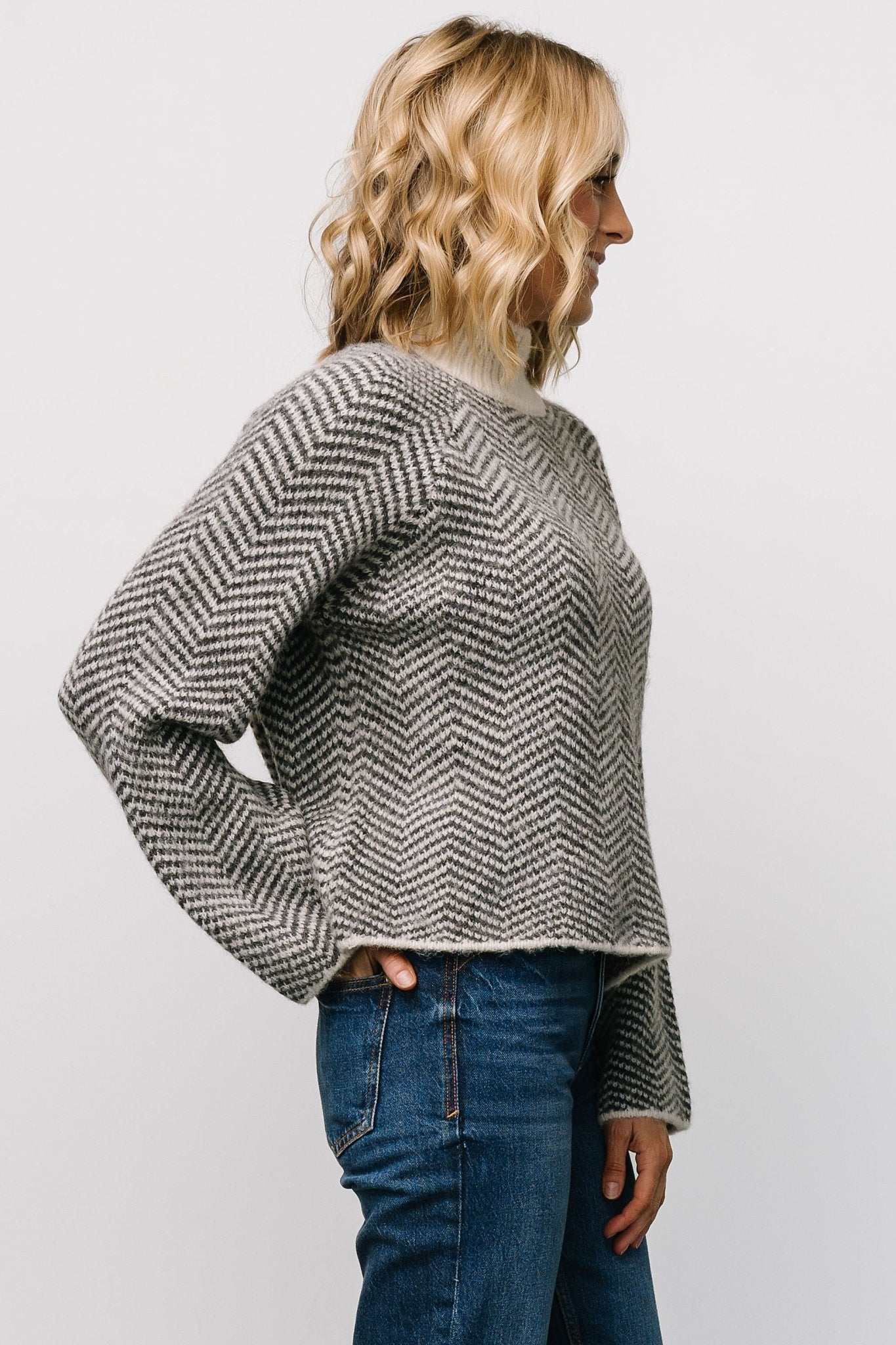 Trisha Knit Sweater | Ivory Stripe - Baltic Born