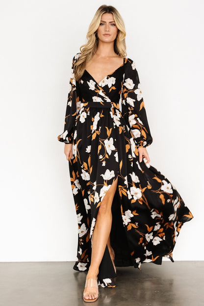 Tristan Maxi Dress | Black Floral - Baltic Born