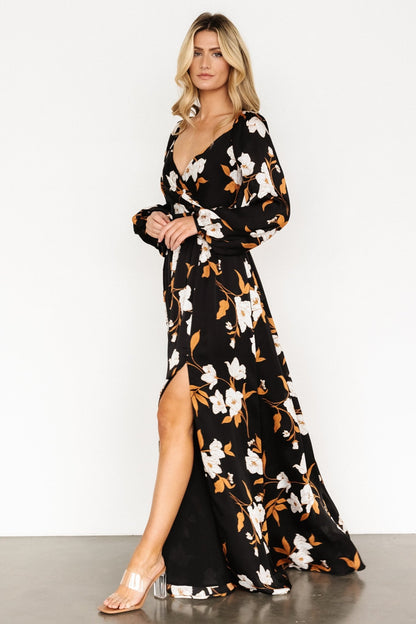 Tristan Maxi Dress | Black Floral - Baltic Born