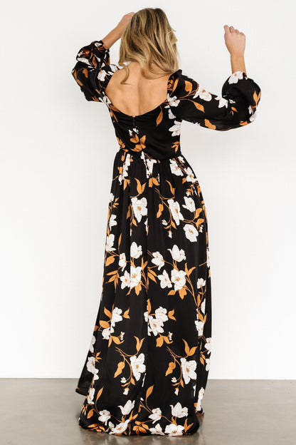 Tristan Maxi Dress | Black Floral - Baltic Born