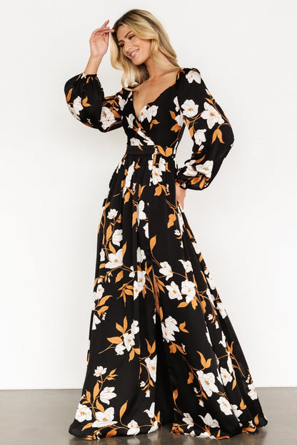 Tristan Maxi Dress | Black Floral - Baltic Born