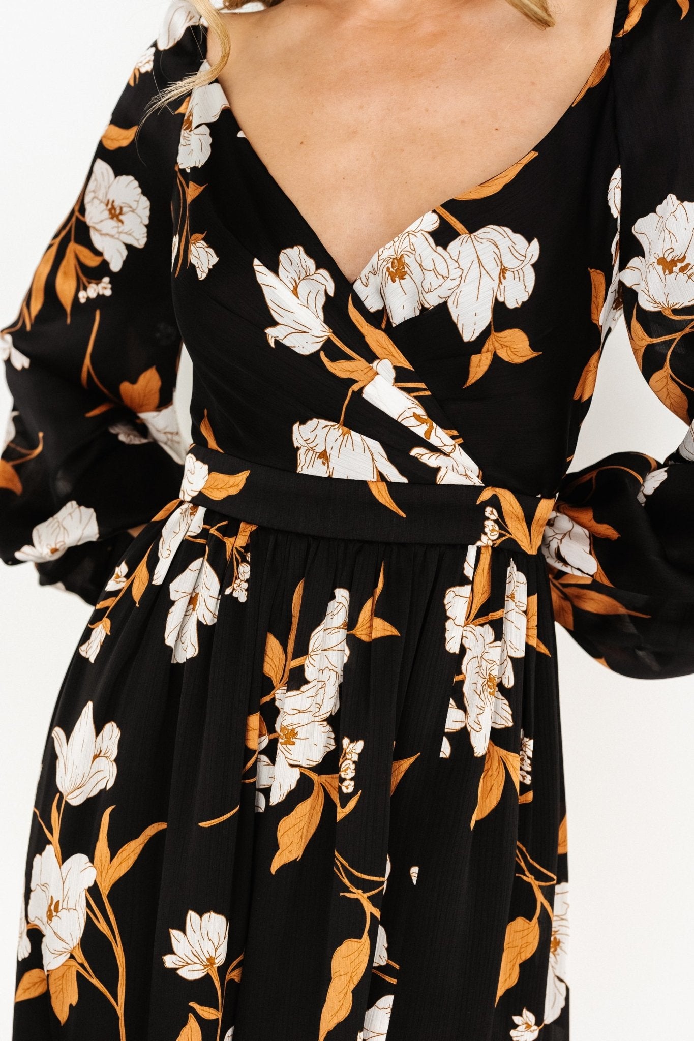 Tristan Maxi Dress | Black Floral - Baltic Born