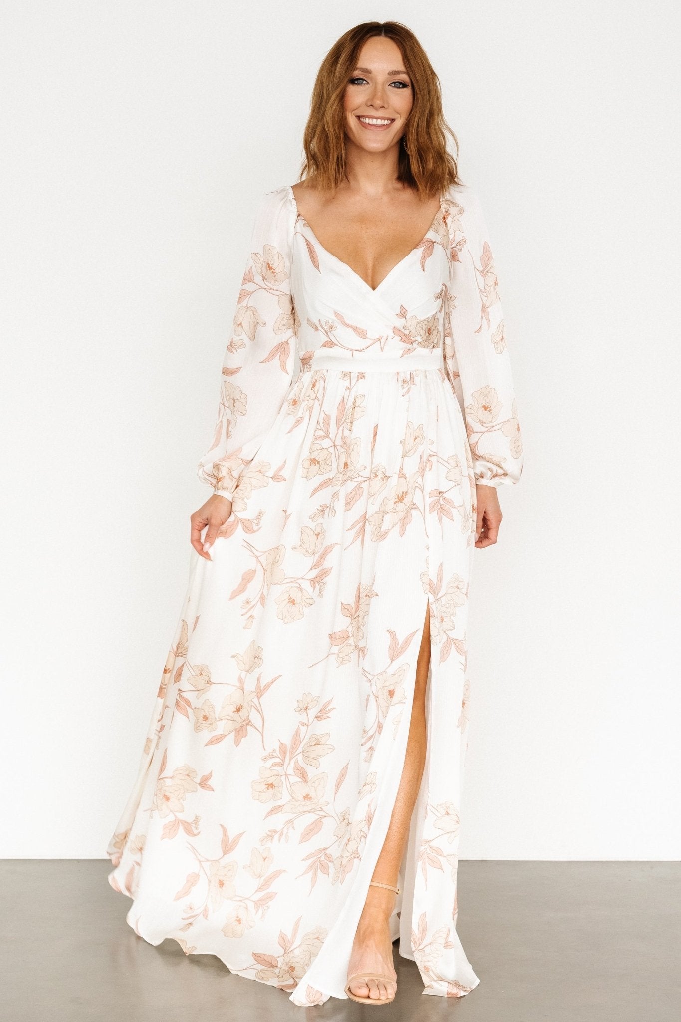 Tristan Maxi Dress | White Floral - Baltic Born