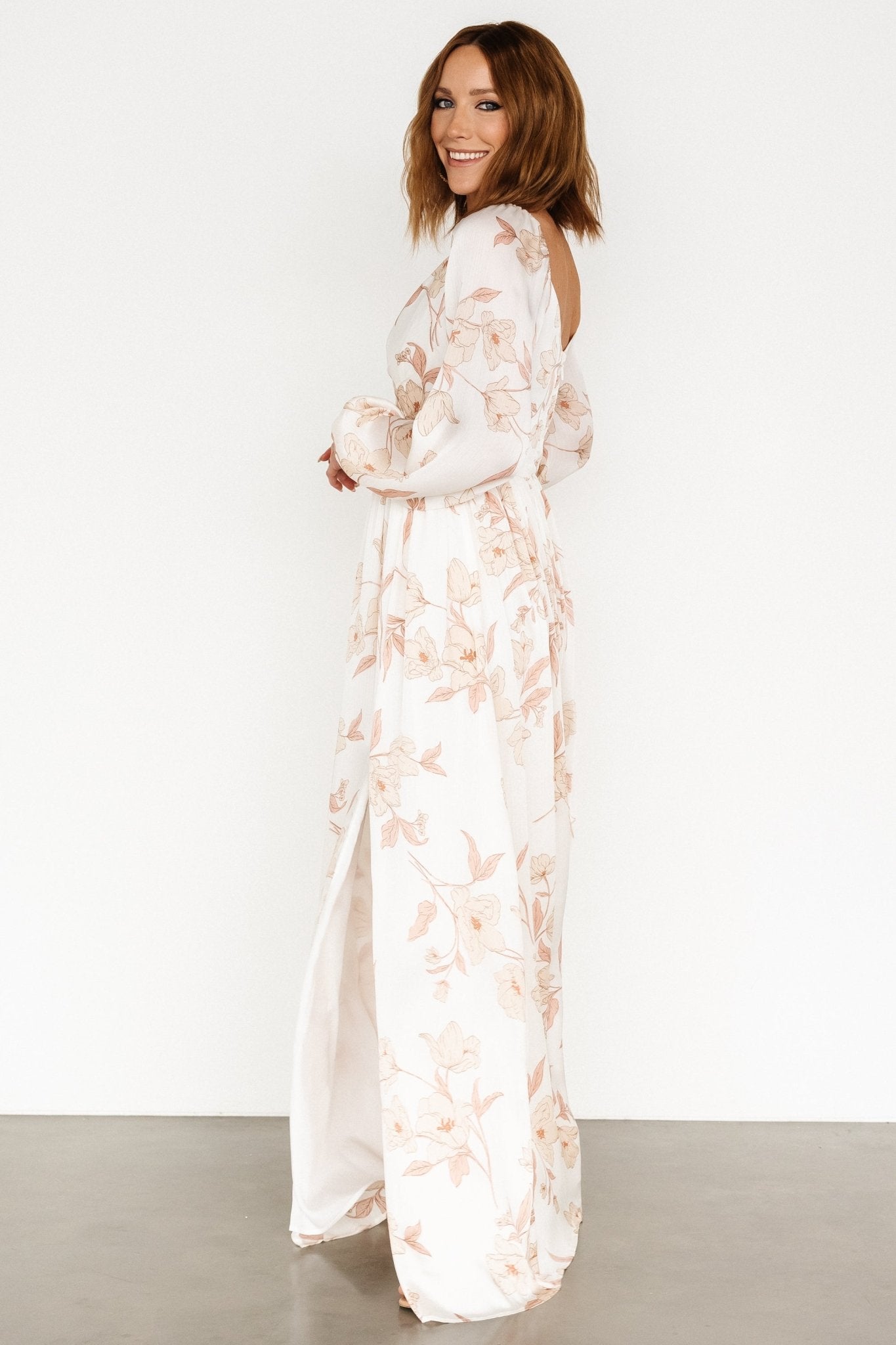 Tristan Maxi Dress | White Floral - Baltic Born