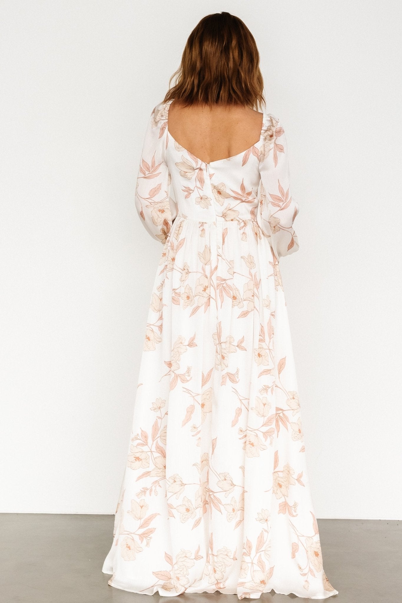 Tristan Maxi Dress | White Floral - Baltic Born