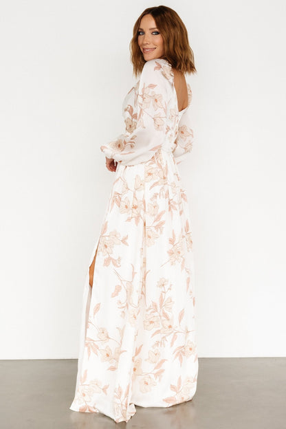 Tristan Maxi Dress | White Floral - Baltic Born