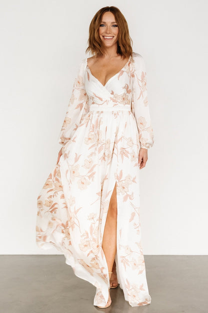 Tristan Maxi Dress | White Floral - Baltic Born