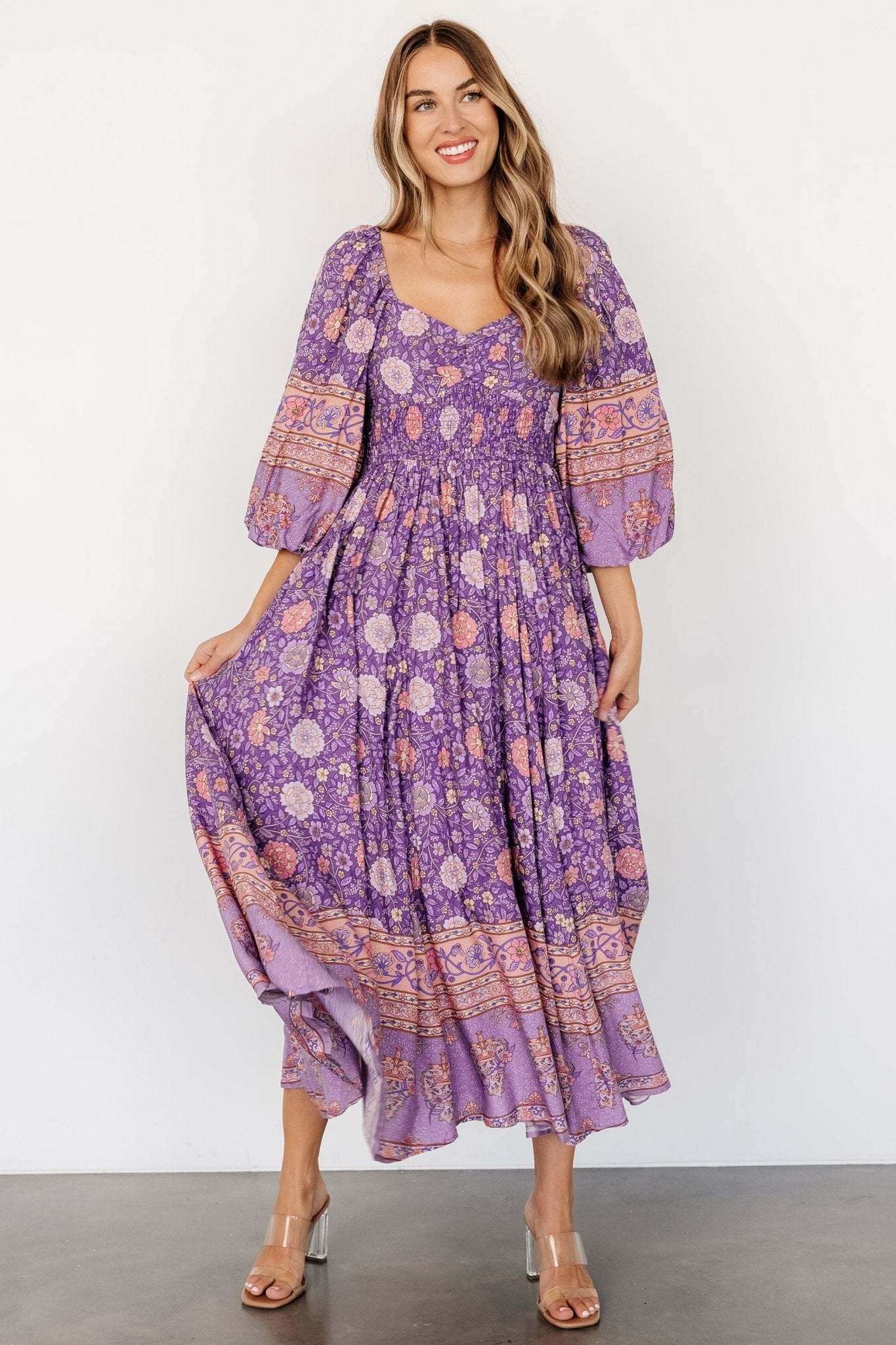 Trixie Dress | Purple Multi - Baltic Born