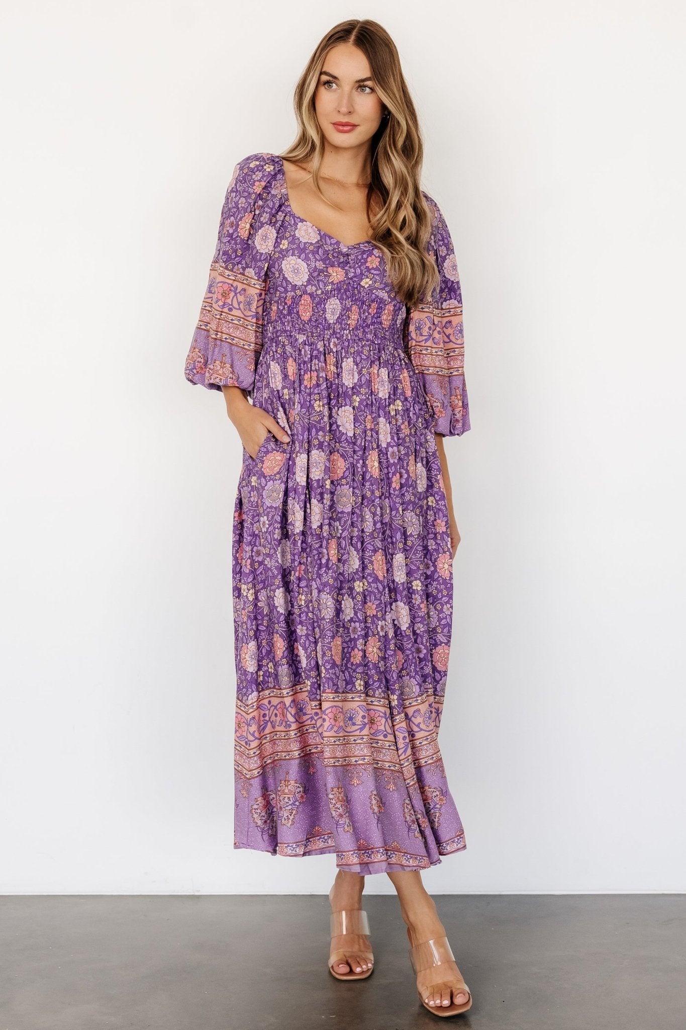 Trixie Dress | Purple Multi - Baltic Born