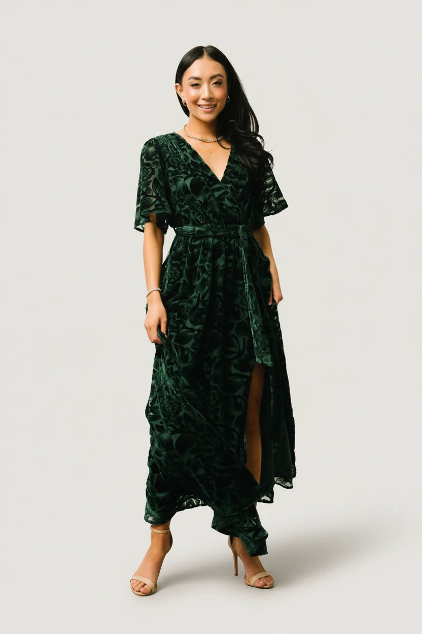 Uma Velvet Maxi Dress | Dark Green - Xs Uma Velvet Maxi Dress | Dark Green - Xs