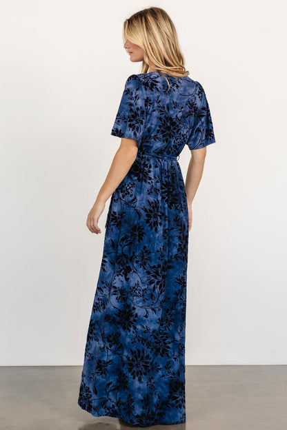 Uma Velvet Maxi Dress | Navy - Baltic Born