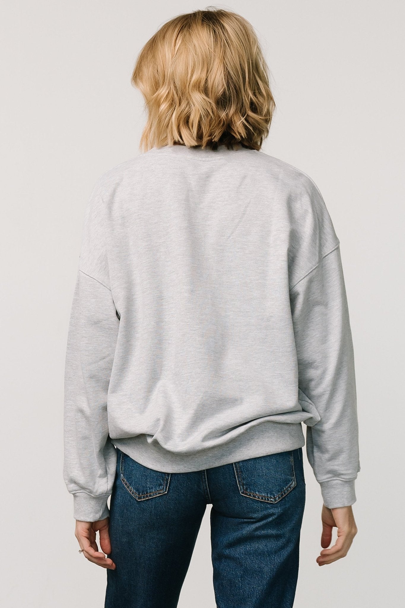 USA Oversized Sweatshirt | Heather Gray - Baltic Born