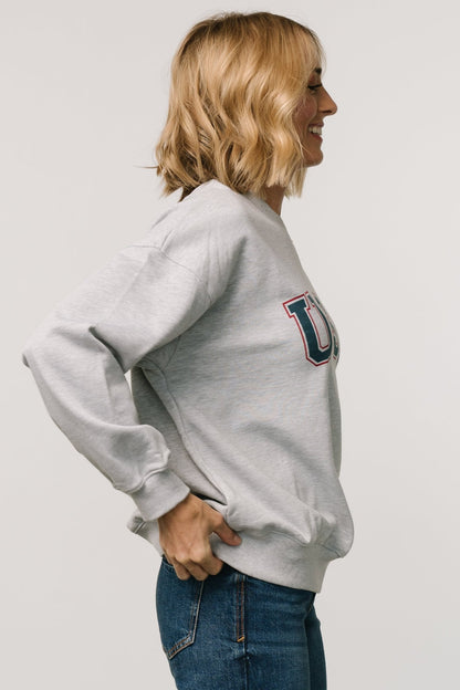 USA Oversized Sweatshirt | Heather Gray - Baltic Born