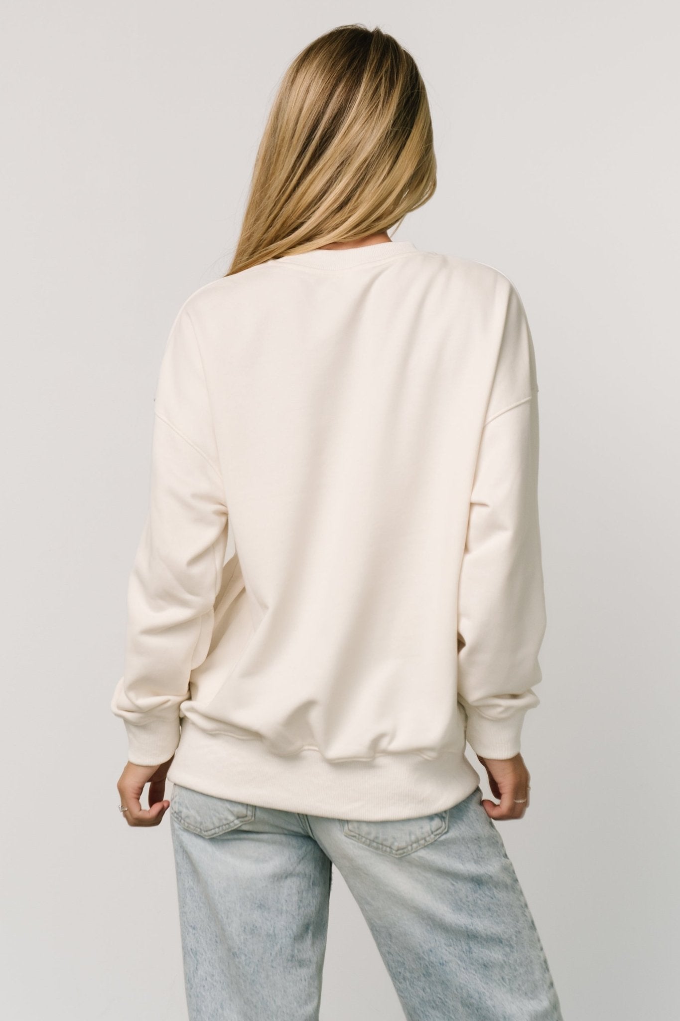 USA Oversized Sweatshirt | Ivory - Baltic Born