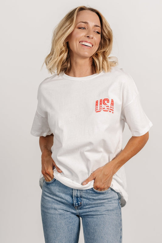 USA Oversized Tee | Off White - Baltic Born