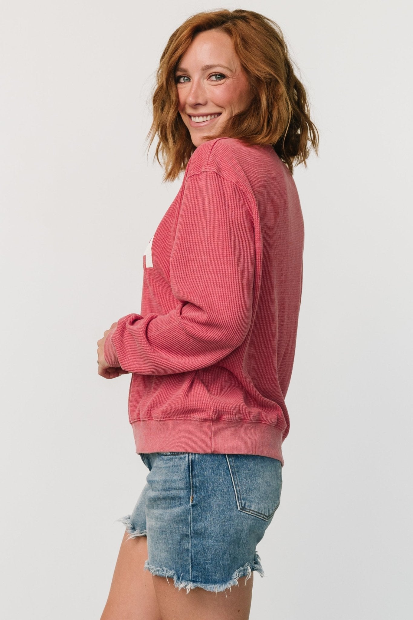 USA Sweater Top | Washed Red - Baltic Born