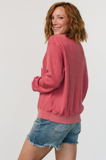 USA Sweater Top | Washed Red - Baltic Born