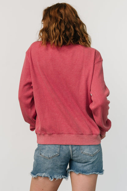 USA Sweater Top | Washed Red - Baltic Born