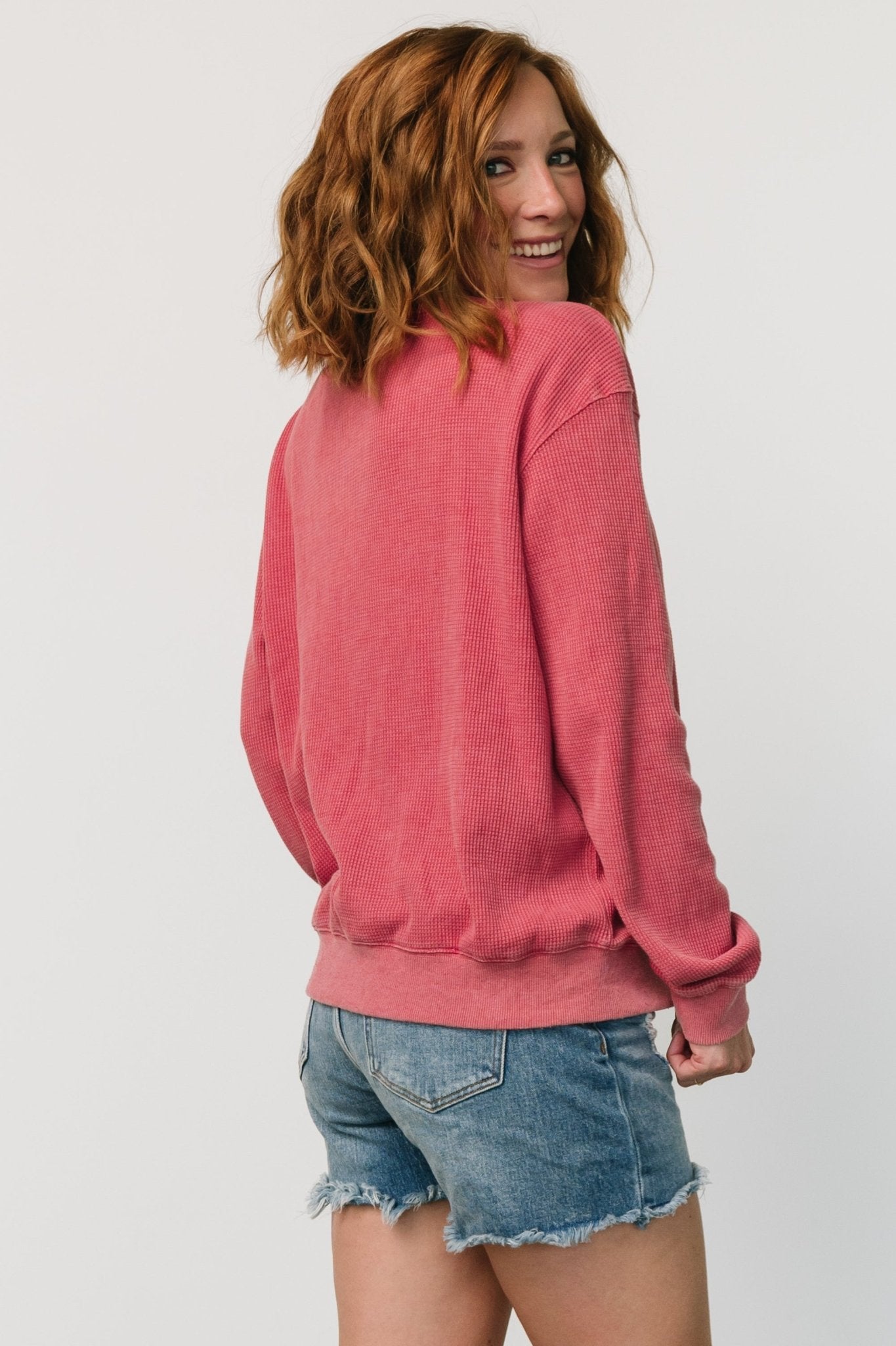 USA Sweater Top | Washed Red - Baltic Born