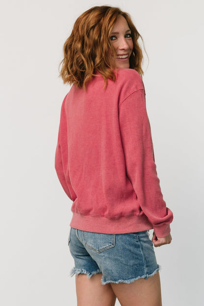 USA Sweater Top | Washed Red - Baltic Born