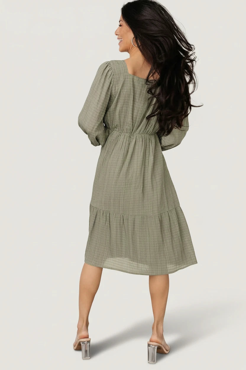 Vaeda Midi Dress | Olive