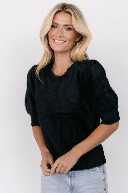 Vail Sweater Top | Black - Baltic Born