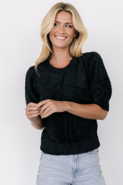 Vail Sweater Top | Black - Baltic Born