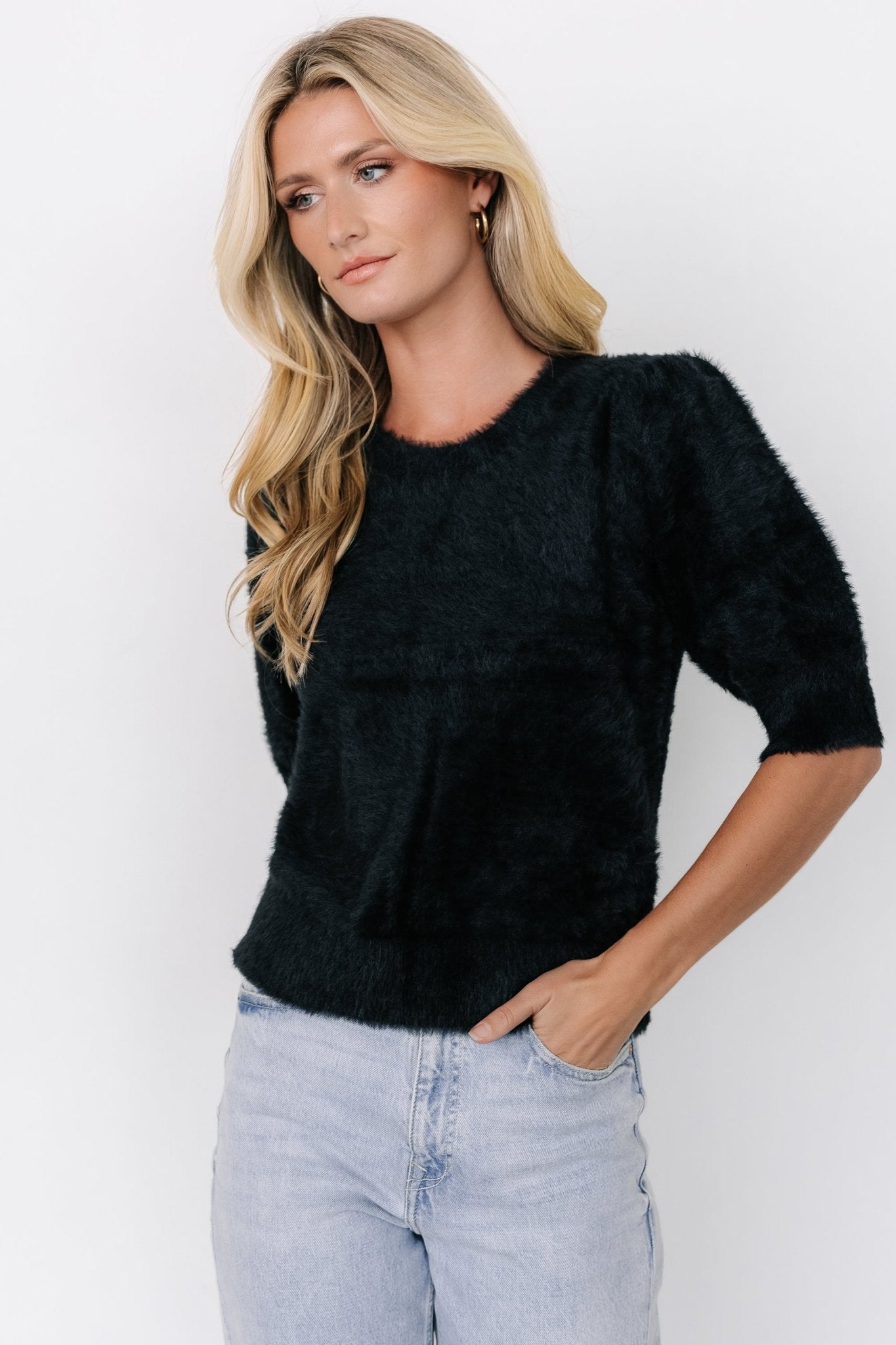 Vail Sweater Top | Black - Baltic Born